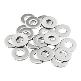 MeHurr M8 Washers, M8 x 20mm Penny Washers, (Pack of 20) A2 304 Stainless Steel Washers, Flat Repair Washer, Large Metal Washers, Plain Round Chrome Washers for Screws & Bolts