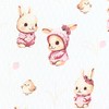 TupTam Baby Changing Mat with Cotton Cover Patterned Rabbit Pink