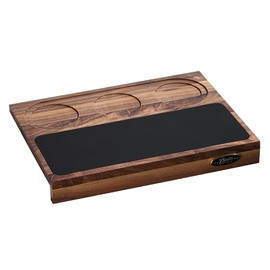 Bincoo Wooden Corner Coffee Tamper Mat,Espresso Tamper Station,Suit for 51-58mm Coffee Tamper Holder Pad for Baristas Protect Your Worktop(Wood 3 hole)