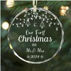 CXKSYBD Our First Christmas as Mr Mrs Ornament 2024, Unique