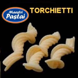 Maestri Pastai, Torchietti Italian Pasta "Little Torches" (Special "Series 42"), Superior Taste & Texture, Premium Quality Imported from Mercato San Severino, Italy, 17.66 oz (1.1 lbs) (Pack of 3)