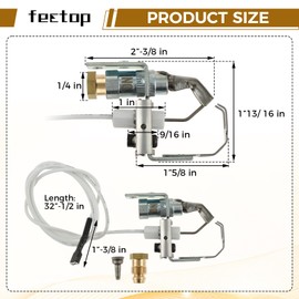 Universal Pilot Valve System Burner Ignitor Assembly for Intermittent Pilot Application, Compatible with Sterling Raypak Honeywell Natural Gas Furnace Pilot Burner Ignitor Assembly