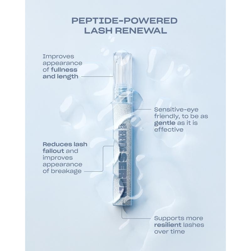 Renewing Lash Serum, Peptide-Powered Lash Serum, Support Fuller, Longer-Looking Lashes,