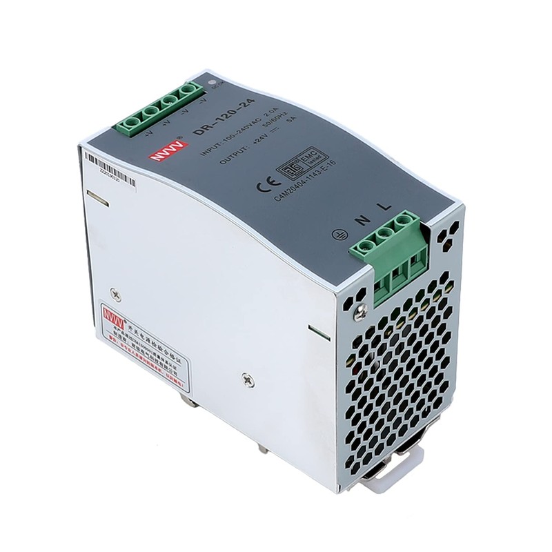 Nvvv Dr-120-24 Ac to Dc Din-Rail Power Supply, 24v, 5
