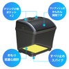 セイワ(SEIWA) 車内用品 ゴミ箱 ダストボックスS ドリンク ブラック W887 ドリンクホルダー機能付き フタ付き ワンプッシュオープン