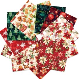 Merry Christmas Pattern Paper Scrapbook Paper Pad - 24 Sheets Colorful Journaling Paper Single-Sided CardStock Paper Pad for DIY Origami Decorative Craft Paper.( Merry Christmas)