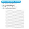 PATIKIL 4"L x 4"W Universal Car Grill Mesh, 2Pcs 5x8mm