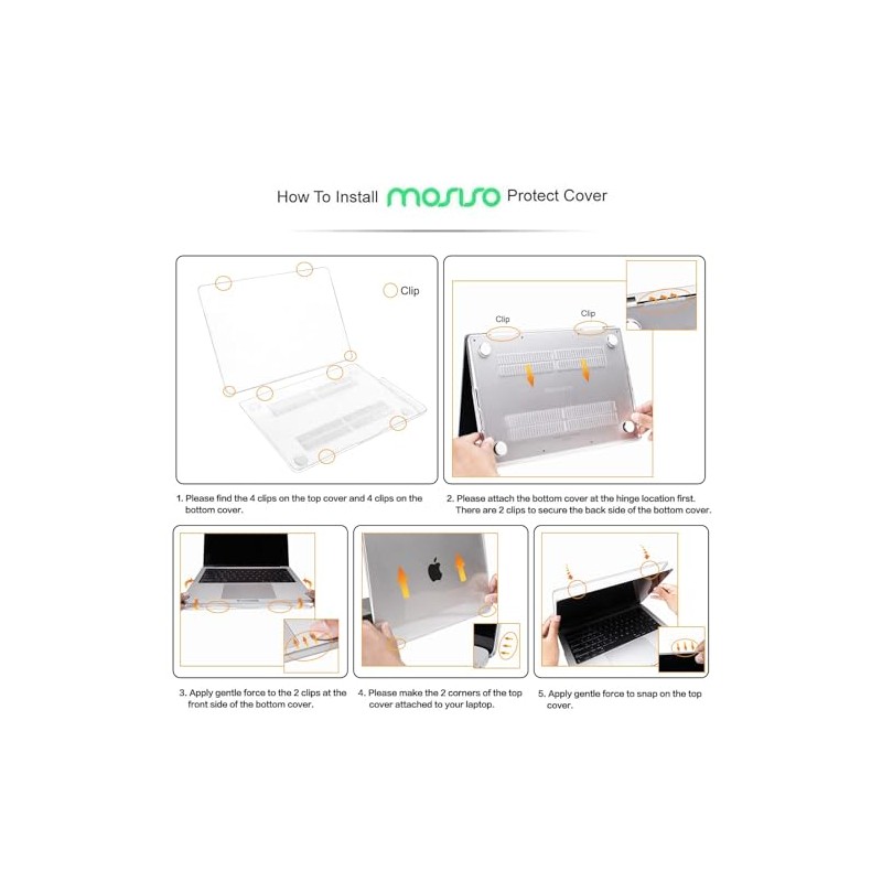 MOSISO Funda Compatible con MacBook Pro 14 M5 A3427 A3426