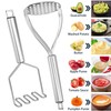 18/0 Stainless Steel Potato Mashers, 10.7-in Kitchen Masher Tool for