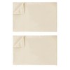 Ghooss Bedding Flat Sheets,Premium Soft Brushed Microfiber Farbic,Hypoallergenic,Wrinkle Resistant,2 Pack(Beige,Full)