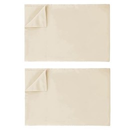 Ghooss Bedding Flat Sheets,Premium Soft Brushed Microfiber Farbic,Hypoallergenic,Wrinkle Resistant,2 Pack(Beige,Full)