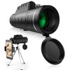 40X60 Monocular Telescope Waterproof HD Night Vision Magnifier Phone Camera