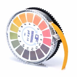 1 Roll pH Test Strips 5 m/Roll, Measuring Range 0-14, pH Paper Drinking Water on Roll, Litmus Indicator, Universal Paper, Overacidity, Body Determination, pH Value, Acid Test