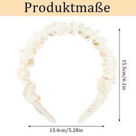 EXIPSAT Set of 2 Women's Headbands, Elegant Pearl Headband, Perfect for Wedding & Everyday Life, Women Headband Hair Accessories