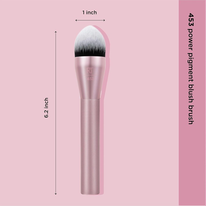 REAL TECHNIQUES, Power Pigment Blush Brush, Brochas para Maquillaje, Aplica