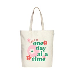 Ecoright Aesthetic Canvas Tote Bags for Women, Reusable Tote Bag with Zip, Ideal for Grocery, Shopping, Travel, School
