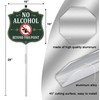 No Alcohol Beyond This Point Sign 10" x 10" With