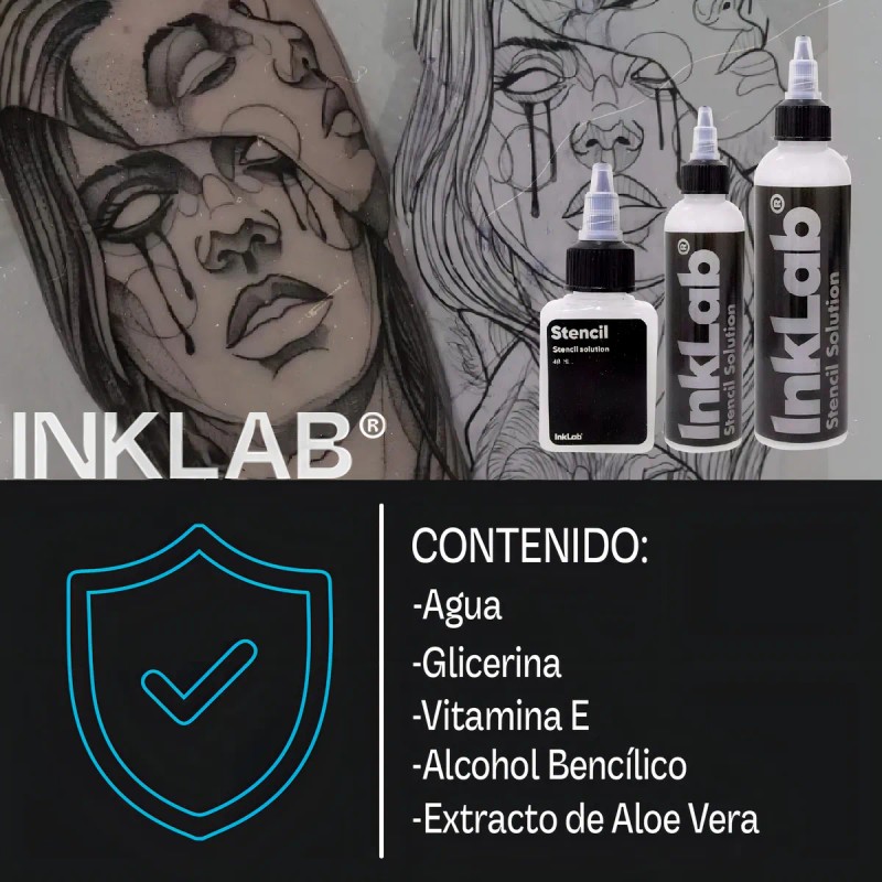 Solución en Gel Stencil Inklab Tatuaje 2oz Alta Duración
