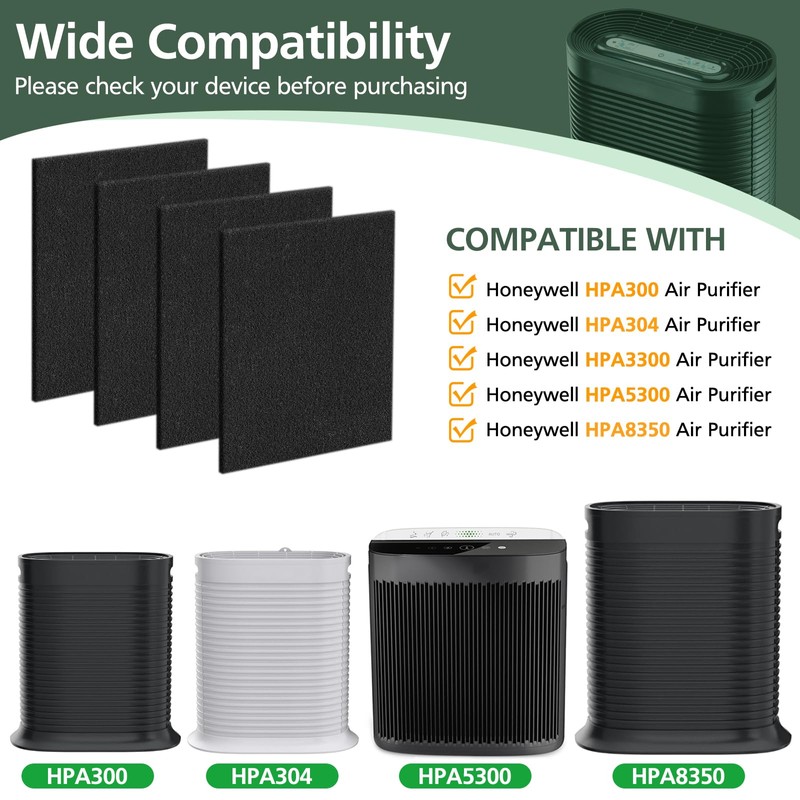 4 Pack HPA300 Pre Filter A, HRF-A300 Pre Kit Filter