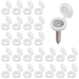 KUYI Pack of 200 Screw Covers Folding Screw Cover Caps Hinge Screw Caps Screw Caps Screw Caps for Screw Protection Furniture Decoration Covers Protected from Dust Water Rain 14 mm x 5 mm