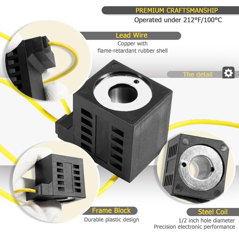 10226-08 Solenoid Coil Fit for Valve Stem 08 80 88