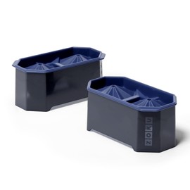 Zoku Iceberg Molds, 2 Sets of 2, Keep Drinks Colder Longer with Less Dilution, Leak-free, Easy-Release, BPA and Phthalate-Free