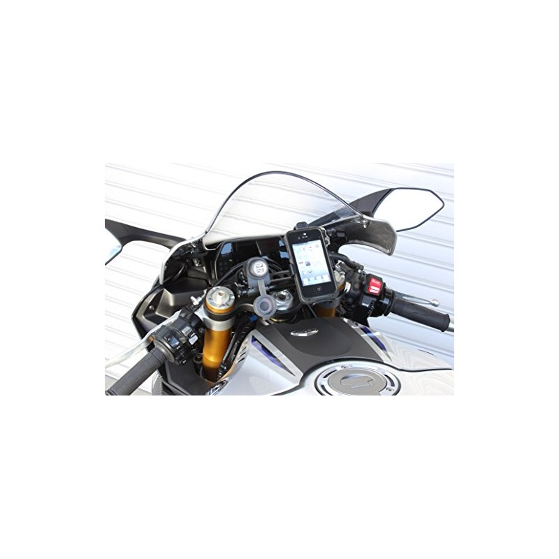 Kijima '16-YZF-R1 YAMAHA 204-076 Motorcycle Parts Handle Mount Stay, Black