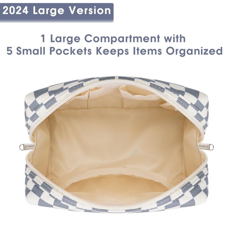 Large Makeup Bag Zipper Pouch Travel Cosmetic Organizer for Women