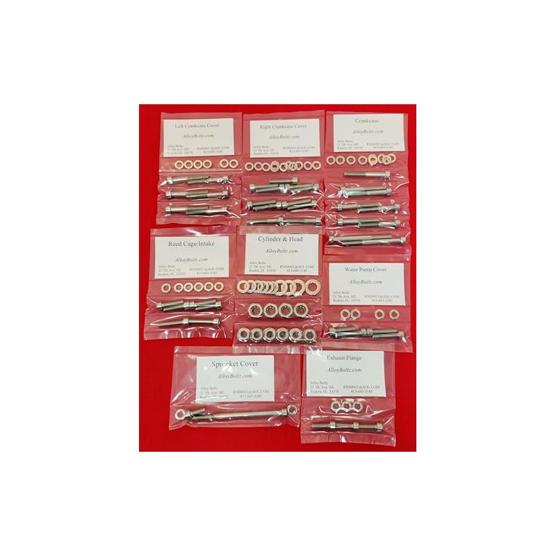 ALLOYBOLTZ - Compatible with Honda 1985-1986 ATC250R ATC 250R Polished