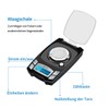 KUBEI 100g/0.001g USB Charging Milligram Scale, Mini High Precision Gram