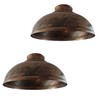 Lampshade for Ceiling Light Shade Industrial Brushed Copper Pack 2