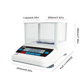 Lab Analytical Balances High Precision Gn CT Unit 0.001g Accuracy Digital Electronic Scale 1mg with Calibration and Windshield (300g0.001g)