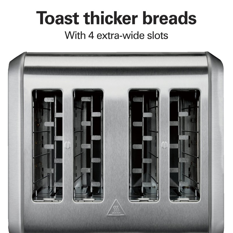Hamilton Beach 4 Slice Toaster with Extra Wide Slots for