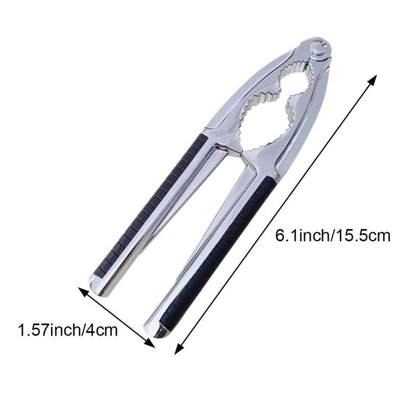 YYMEIDS Nutcracker Walnut Cracker Heavy Duty with Non-Slip Handle Stainless