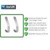 Aluminum Double Hat and Coat Hanger Hooks Coat Dress Robe