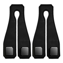fitGevity 2PCS Car Seat Hooks for Headrest, Double Headrest Purse Hooks for Car,Leather Universal Car Organizer for Bags Handbag Purse Coats Umbrellas Grocery.