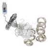 3x3 m Copper USB Wire Curtain Light String for Home