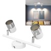 Track Light Kit 2 Heads 13.6in Length 2 Light Track