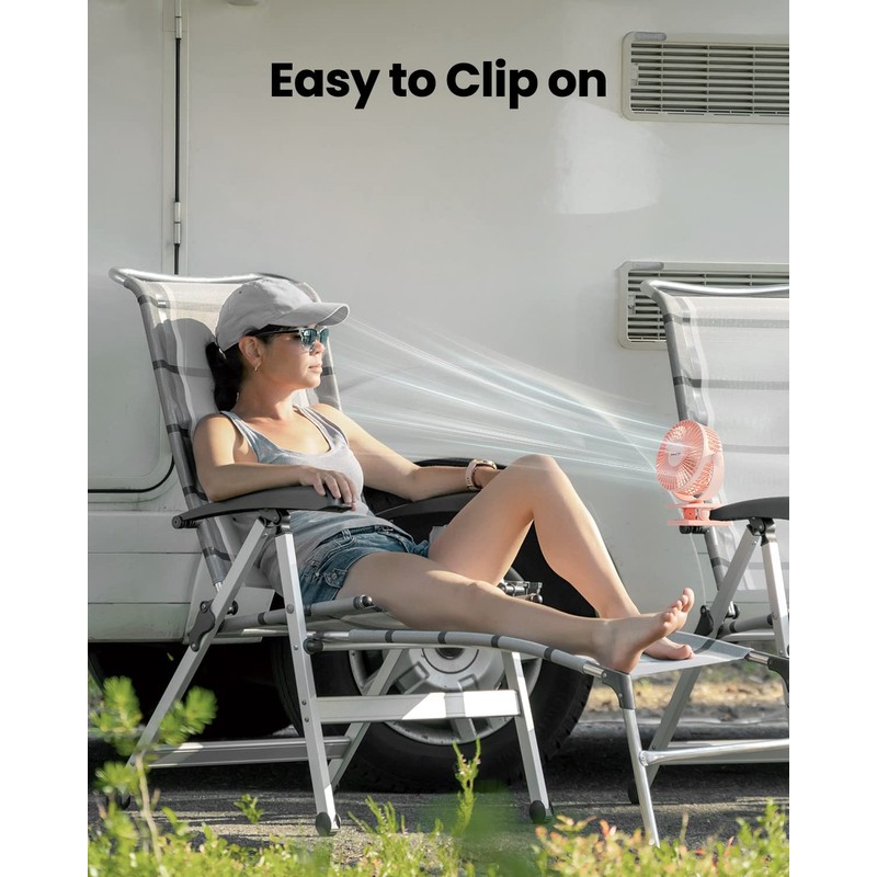 Gaiatop Portable Clip on Fan Battery Operated, Small Powerful 3