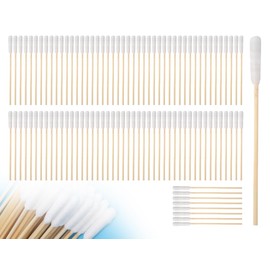 KAPSING Pack of 100 Ear Cleaning for Dogs, Dogs Cleaning Cotton Buds, 12 cm Ear Cleaning Sticks with Round Tip, Ear Sticks Cotton Buds for Pets, Dogs, Cats