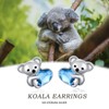 Hypoallergenic Koala Stud Earrings 925 Sterling Silver Koala Bear Cute