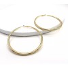 Hiphopstylist Women's high Fashion 14K Gold Filled Brass Classic Hoop