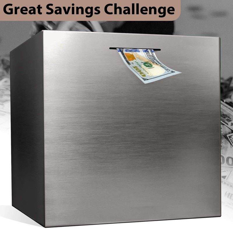 LMSNE Biggest Piggy Bank for Adults/Kids, Must Break to Open