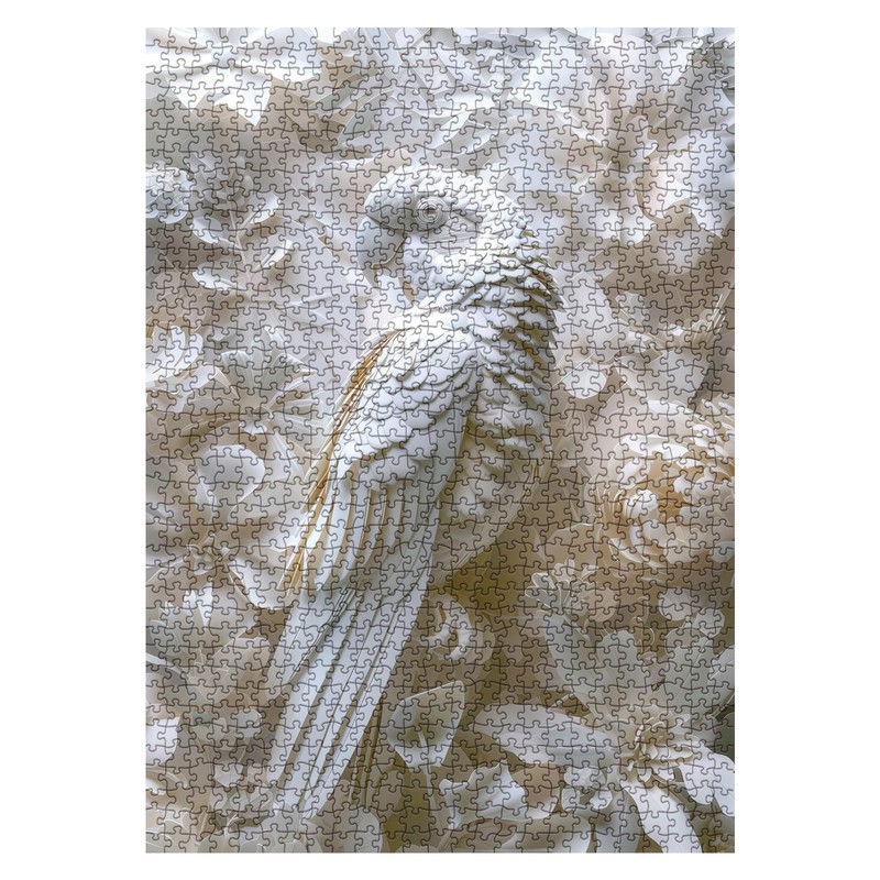 Impossible White Parrot Puzzles for Adults 1000 Pieces, Hard Difficult