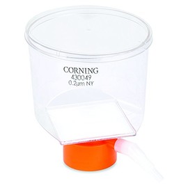 Corning® #430049, 500mL Bottle Top Vacuum Filter, 0.2µm Pore 33.2cm² Nylon Membrane, Fits 45mm Diameter Necks, Sterile (Single)