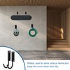 sourcing map 4 Pcs 5.71x2.56 Inch Garage Hanging Hooks, Heavy