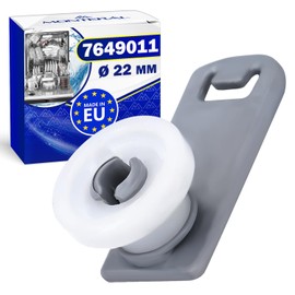 Dishwasher Basket Wheels Diameter 22 mm with Original Code 7649011 for Miele Dishwasher Upper Basket Made in EU MONTERAL