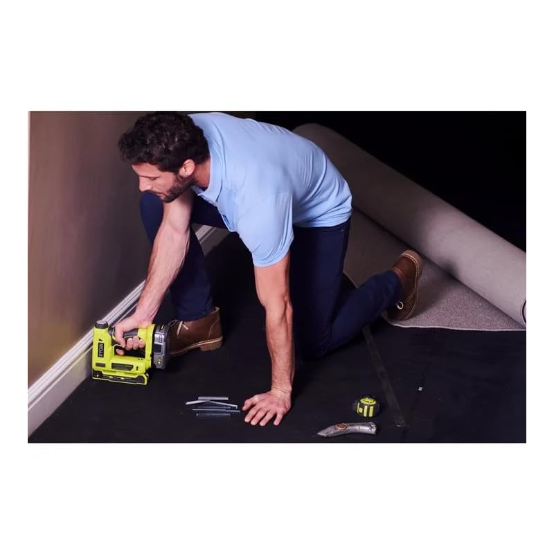 Ryobi 18-Volt ONE+ Cordless Compression Drive 3/8 in. Crown Stapler