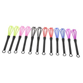 Ipetboom 12pcs Plastic Hair Color Whisks for Mixing Hair Dye Salon Barber Dye Tools Easy to Use Durable Hairdressing Supply