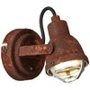 Lightbox Industrial Wall Spotlight in Vintage Look with Pivoting Head